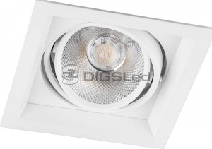 Светильник DL-KARDAN-AL201-S175x175-20W Day White (WH, 35 deg)